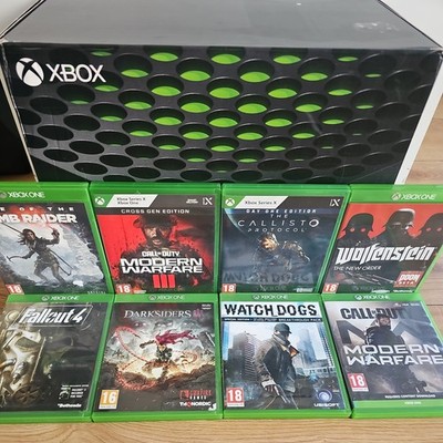 Microsoft Xbox Series x 1TB Schwarz Spielekonsole OVP - Kommt mit 8 Spielen in sehr gutem Zustand 