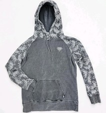 Hooey Hoodie Rope Like A Girl Paisley Women's Large Gray Western Pullover Rodeo