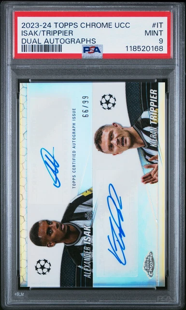 2023-24 #IT ALEXANDER ISAK/KIERAN TRIPPIER 66/99 PSA 9