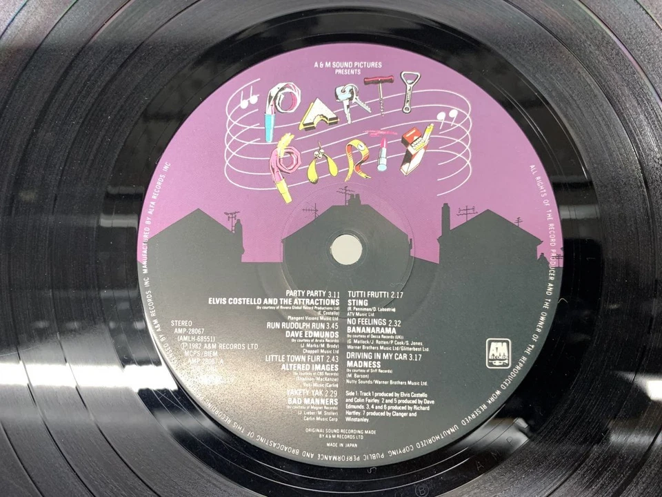 OST - PARTY PARTY STING/MODERN ROMANCE Japan LP [53347ER] - Image 2 of 3