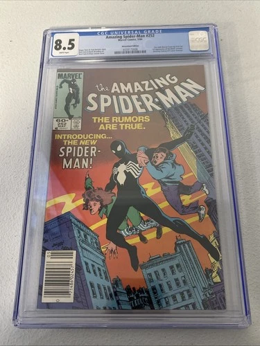 Marvel Comics 1984 The Amazing Spider-Man #252 1st Appearance Black Suit CGC 8.5