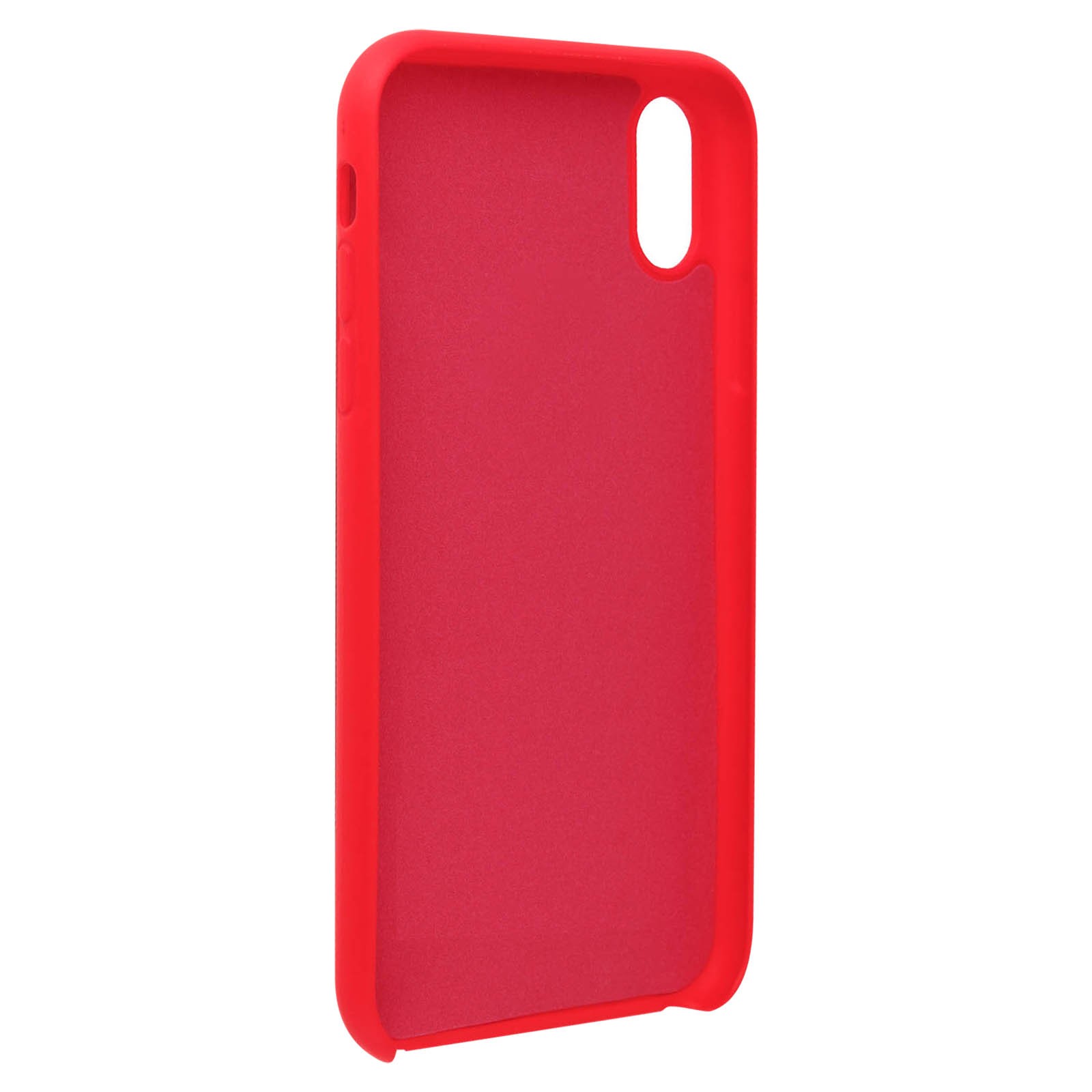 Coque iPhone XR silicone semi-rigide rouge housse de protection antichoc Soft Touch