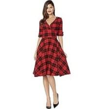 Unique Vintage 1950s Delores Swing Dress (US Size 10-12)