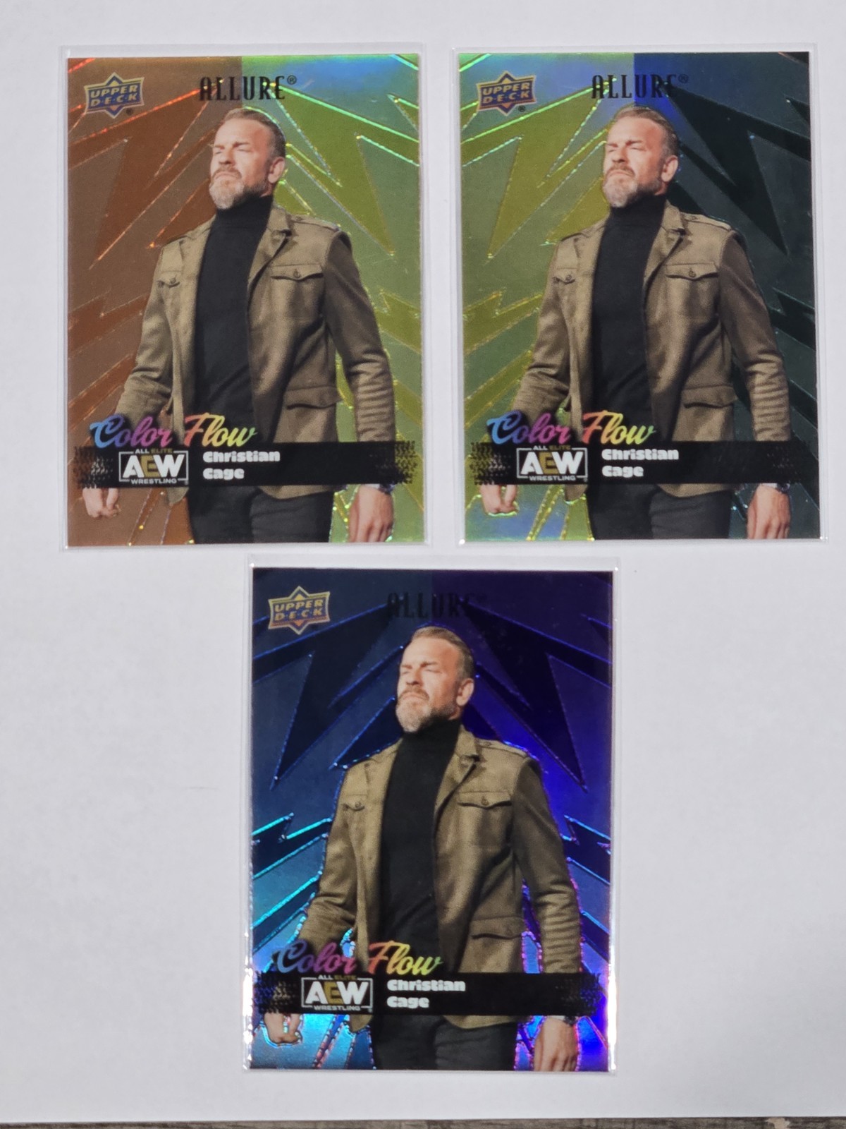 2024 AEW Upper Deck Allure Christian Cage Color Flow Lot