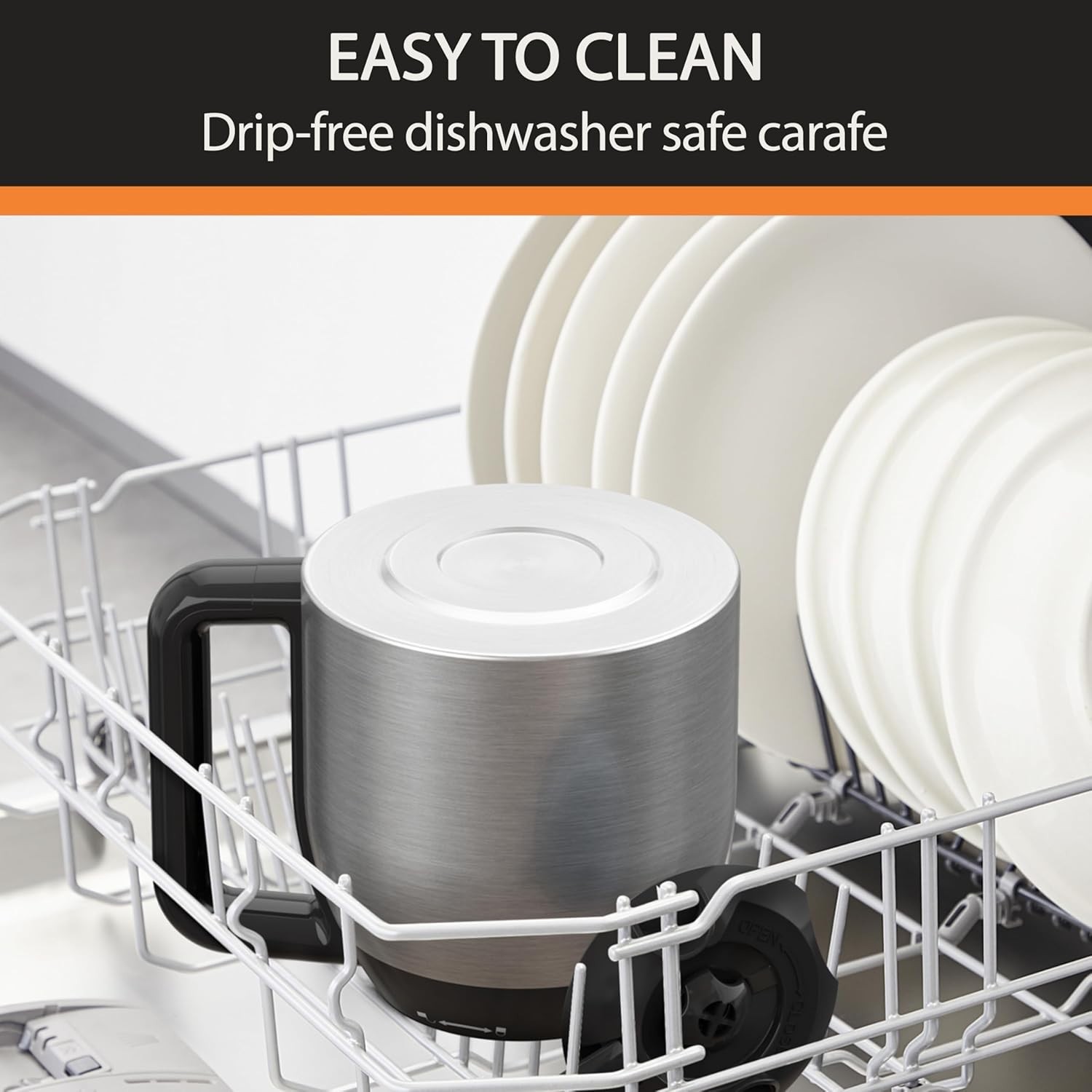 Simply Brew Stainless Steel and Thermal Carafe Drip Coffee Maker 12 Cup Program