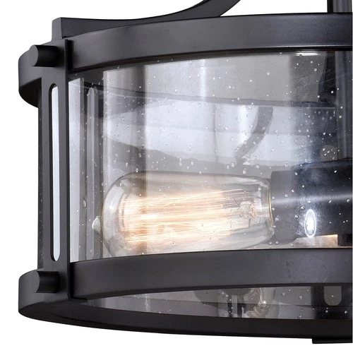 Vaxcel Lighting C0175 Holbrook 3 Light 16"W Semi-Flush Drum - Bronze - Picture 8 of 12