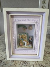 Cherished Teddies Sweet Little One Sleep Shadow Box, See Pics
