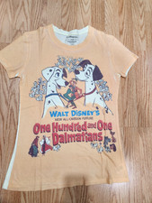 Vntg  Rare Disney 101 Dalmatians Movie promo T-Shirt Cartoon Feature Sz S NEW 