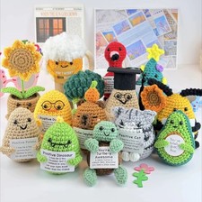 Funny Positive Potato Animal Gift Handmade Crochet Animal Cute Emotional
