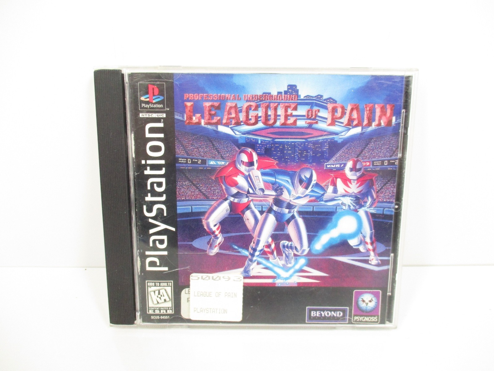 Professional Underground League of Pain  (PS1, PSX) Playstation 1  Complete Game