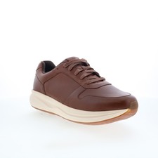 Image of Rockport DMX Colby RMDMXCOLBY Mens Brown Leather Lifestyle Trainers Shoes