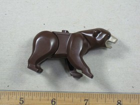 Genuine LEGO&reg; Dark Brown Bear Animal Minifigure from 4438 4440