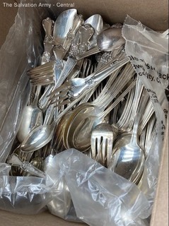 Mid Century Modern Silver Plated Included Fork Spoon Reusable Flatware
