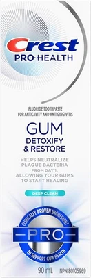 Dentifrice Crest Pro-Santé Gum Detoxify & Restore Deep Clean, 90 ml - Photo 1/4
