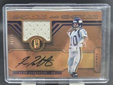 2017 Panini Gold Standard Fran Tarkenton Good As Gold Jersey Auto /10 Vikings