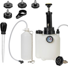 3L Brake Bleeder Kit, Manual Brake Fluid Bleeder Kit with 1L Waste Bottle and 43