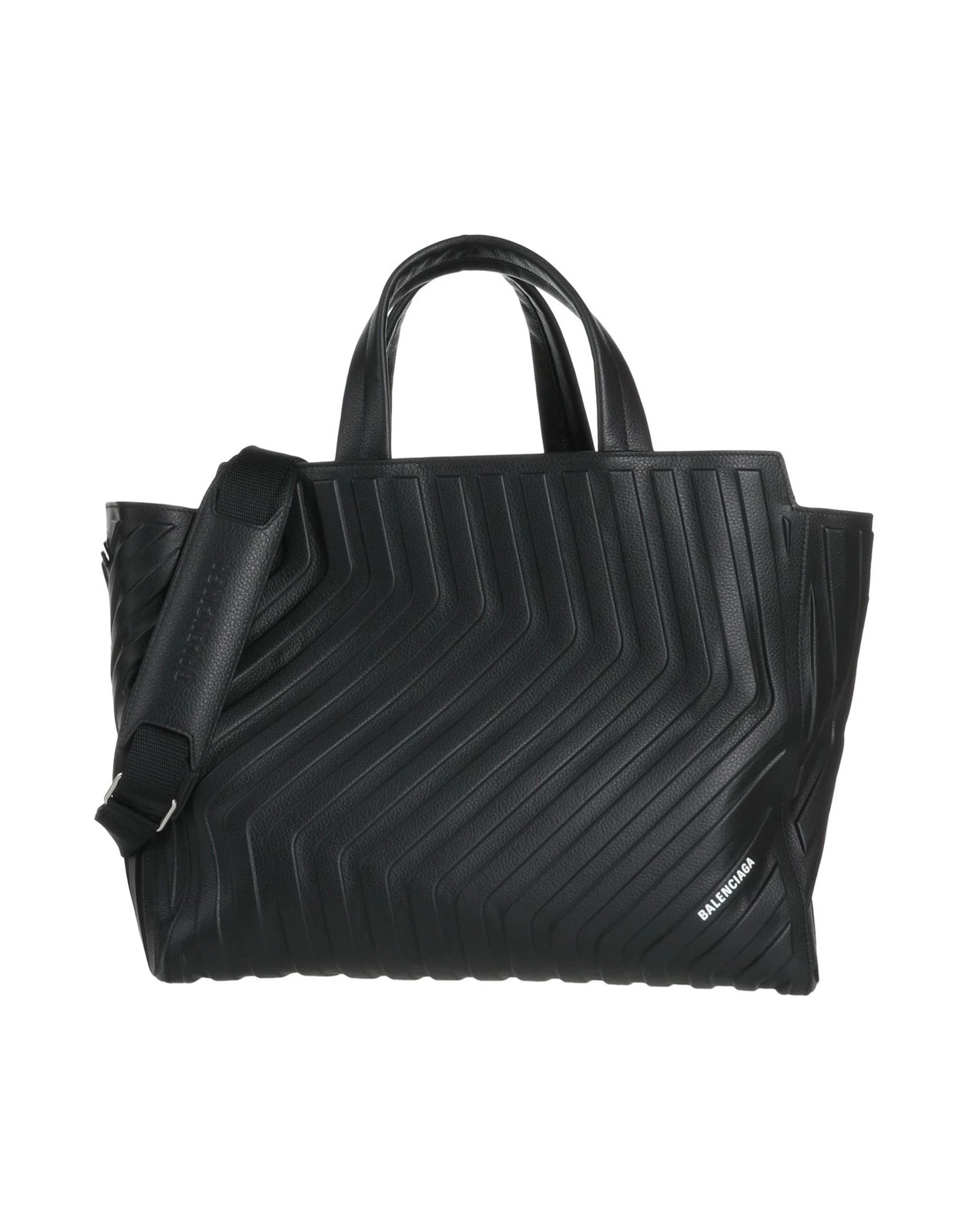 Balenciaga - Men - Pebbled-leather Handbag - Black 334190₽