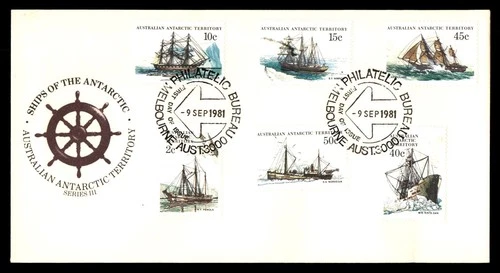 Mayfairstamps Australian Antarctic Territory FDC 1981 Large Boats Combo First Da