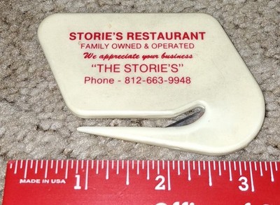 Storie's Restaurant Greensburg Indiana Letter Opener