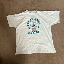 80s Vintage Grail Gold  s Gym Official Merchandise T-shirt Size XL Made In USA