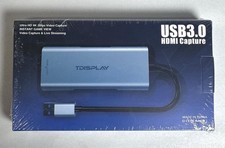 TDISPLAY 4K HDMI Video Capture Card USB 3.0 Game Streaming Live Record Box NEW