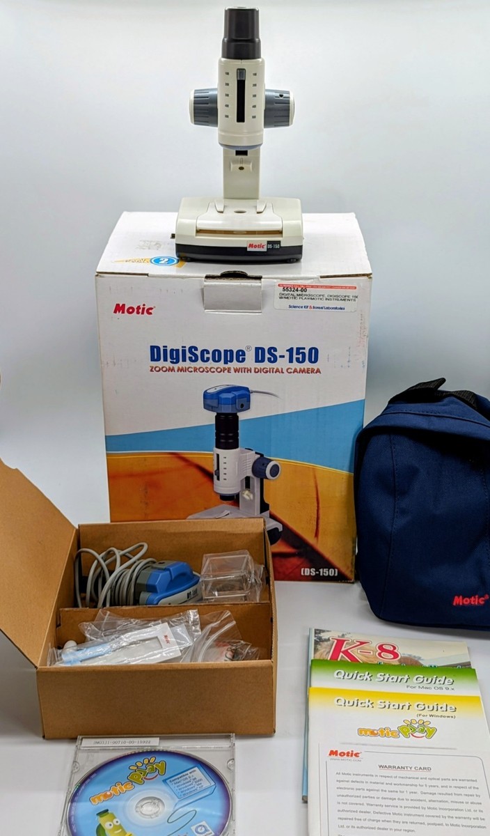 Motic DigiScope DS-150 STEM Kids Zoom Microscope W/ Digital Camera