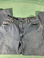 Vintage 90s Levis 550 Relaxed Fit Tapered Leg Jeans Women's Size 14 Reg USA