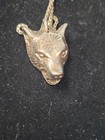 Roberto Coin Signed 925 Sterling Silver Wolf Head Pendant Cable Necklace — photo 4