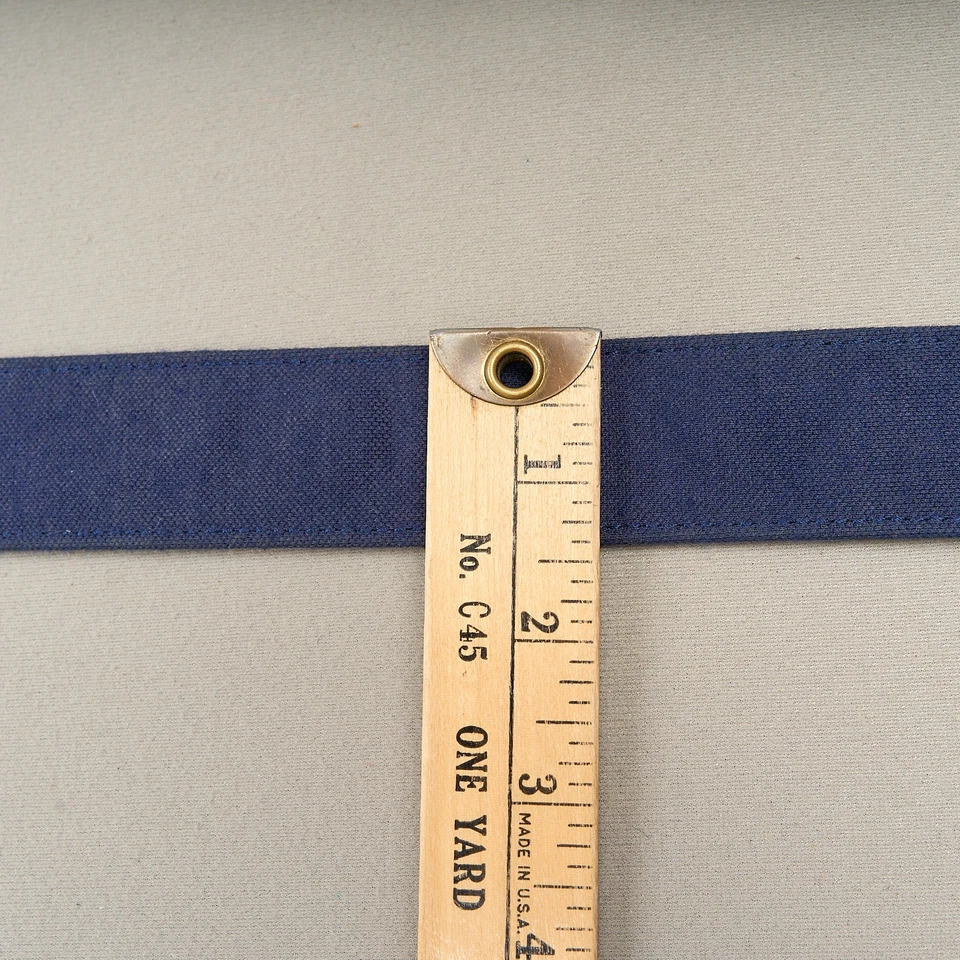 Cinturón de cuero Lacoste de lona para hombre 32 marrón marino reversible hebilla de níquel cocodrilo Foto 4 de 4