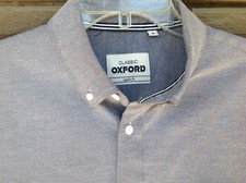 Men's Classic Oxford Gray, long sleeve button, size medium