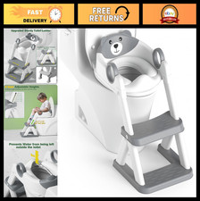 Potty Training Seat for Toddlers, 2-in-1 Toilet Seat with Step Stool, Adjustable