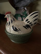 Zeller Vintage Ceramic Chicken Egg Holder