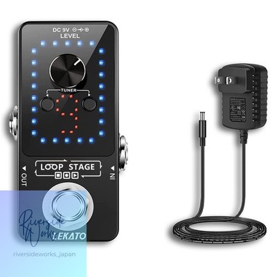 Looper Pedal 9 Loop Tuner Guitar Effect 40min USB 9V Adapter