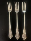 Wallace Rose Point Sterling Silver Cocktail/ Shrimp Forks