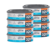 Diaper Genie Essentials round Refill 8-Pack  Holds up to 2560 Newborn Diapers 