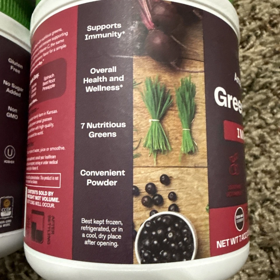 Increíble mezcla de hierbas verdes superalimento, inmunidad, saúco, 30 porciones 3X $49.99 Foto 3 de 4