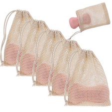 Soap Bags Natural Sisal Soap Saver Bag Pouch Mesh Net for Shower Scrubbing