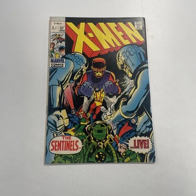 X-Men #57 1969 VG/FN Pence Copy **Centre page detached