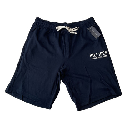Tommy Hilfiger Shorts Mens Size L Blue Stretch Pockets Drawstring Sleepwear