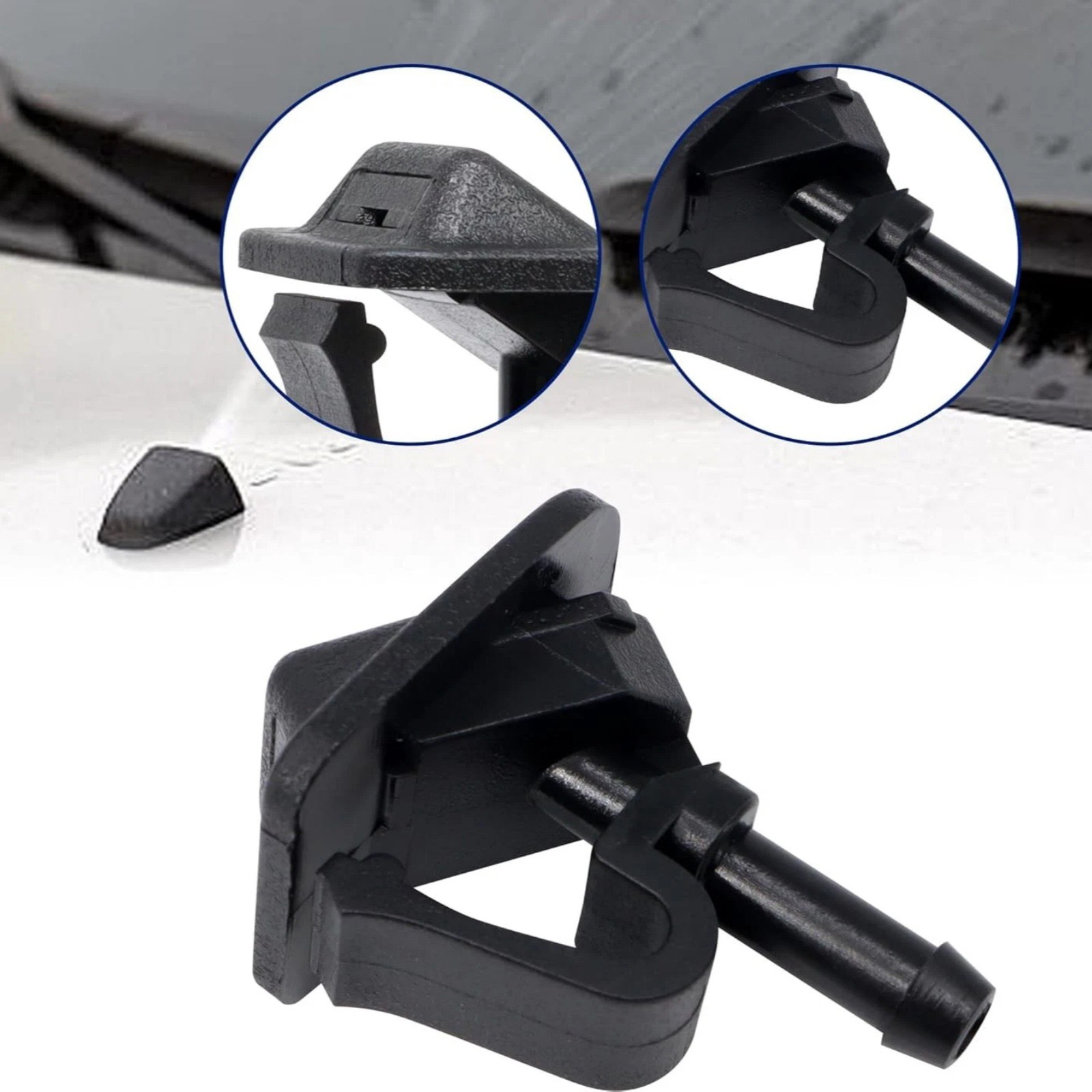For Jeep Wrangler 1997-2013 2PC Windshield Washer Nozzle 55156728AB High Quality thumbnail 13