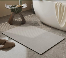 Stone Bath Mat Diatomaceous Earth Shower Mat Non Slip Super Absorbent Quick Dry
