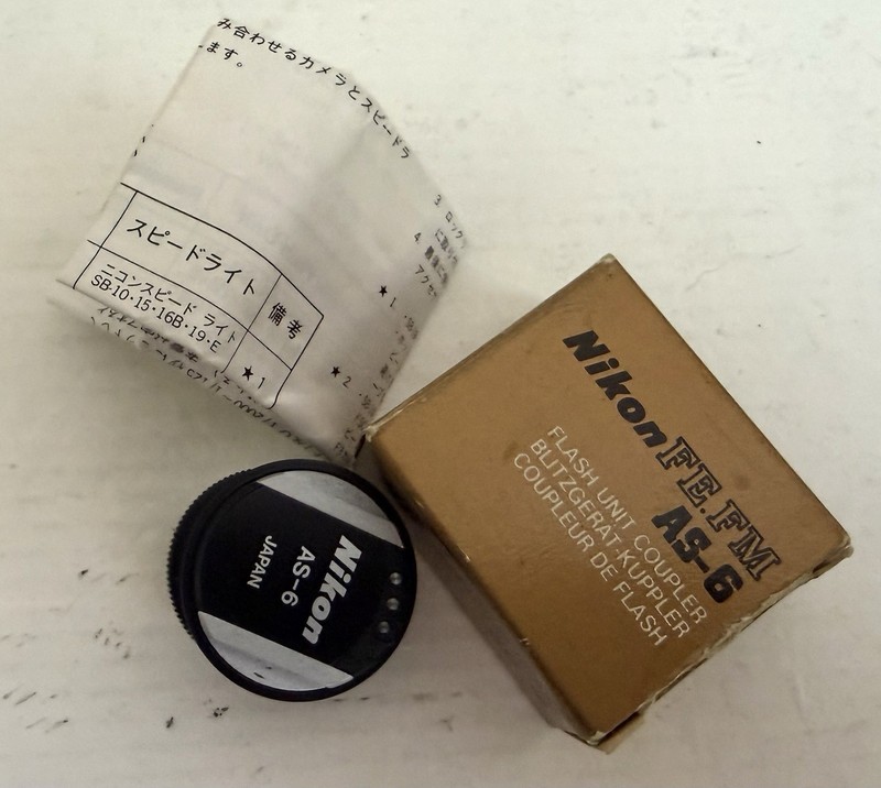 Nikon AS-6 Flash Unit Coupler In Box