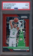 2018 Panini Select #118 Jayson Tatum MINT Ruby Wave PSA 9 Celtics 5044