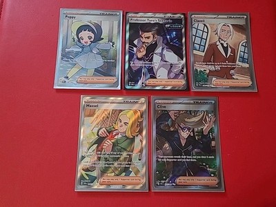 Pokemon S&V Era Full Art Trainer Lot Of 5 (#3)