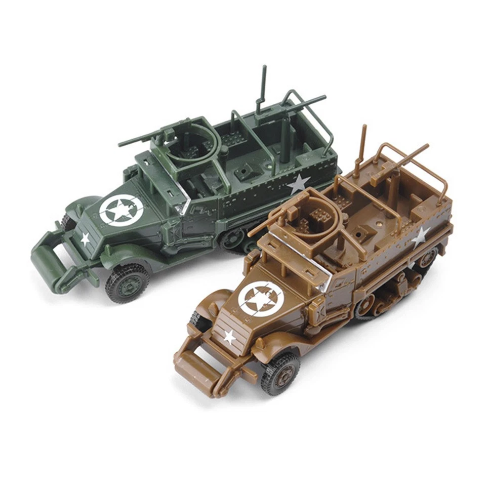 2 Pezzi Regalo di Plastica Giocattolo Modello 4D Montaggio Rapido Camion Campo - Immagine 2 di 4