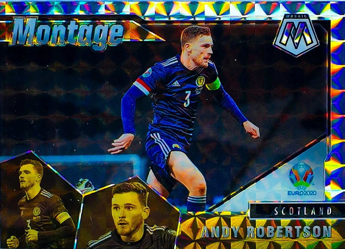 【激レア】Mosaic Euro ／アンスファテイ　ステンドグラス 2021 Panini Mosaic UEFA Euro 2020 - Andrew Robertson #17 for sale