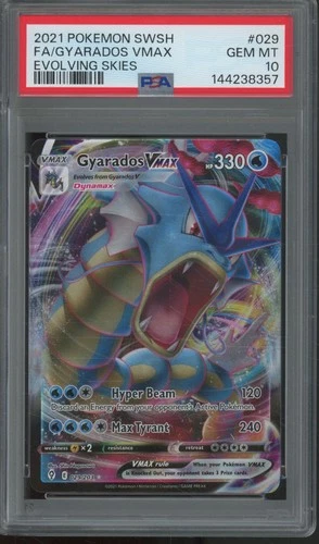 2021 Pokemon SWSH Evolving Skies #029 Gyarados Vmax Gem Mint PSA 10