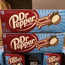 Dr Pepper Creamy Coconut Limited Edition 12-Pack 12 fl oz Cans Soda