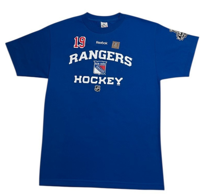 Reebok New York Rangers Brad Richards #19 NHL Stanley Cup Final T-Shirt Men's XL