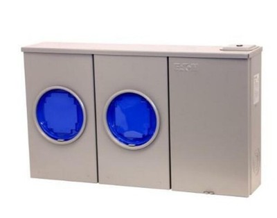 Eaton 2KU2CLXRE Meter Base 200A 120/240V 1PH 3W RIGHT ENTRY 3R CSA UG 1/2'' STUD